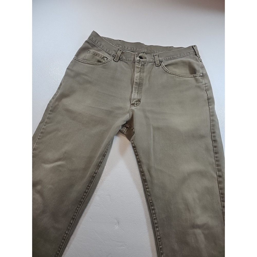 Vintage Lee Riveted Jeans Men's 34x31(see Pics No Tag) Light Brown  Straight